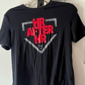 Under Armour Kids Black 'HR After HR' Graphic Tee - Red Accents